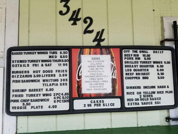 Chewy's BBQ & Grill - Columbia, SC menu_pic