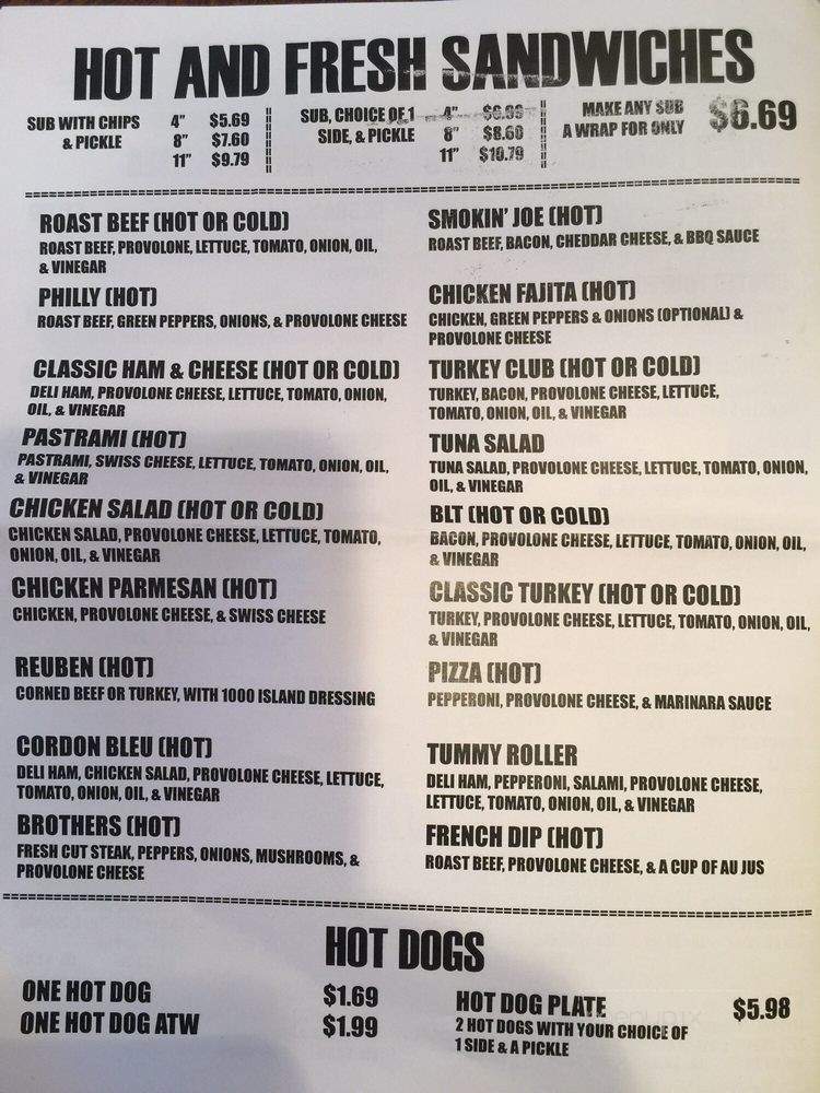 Blondie's - Chesnee, SC menu_pic