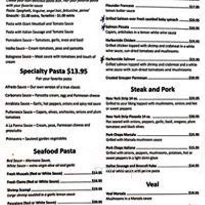 Harborside Seafood & Italian - Georgetown, SC menu_pic