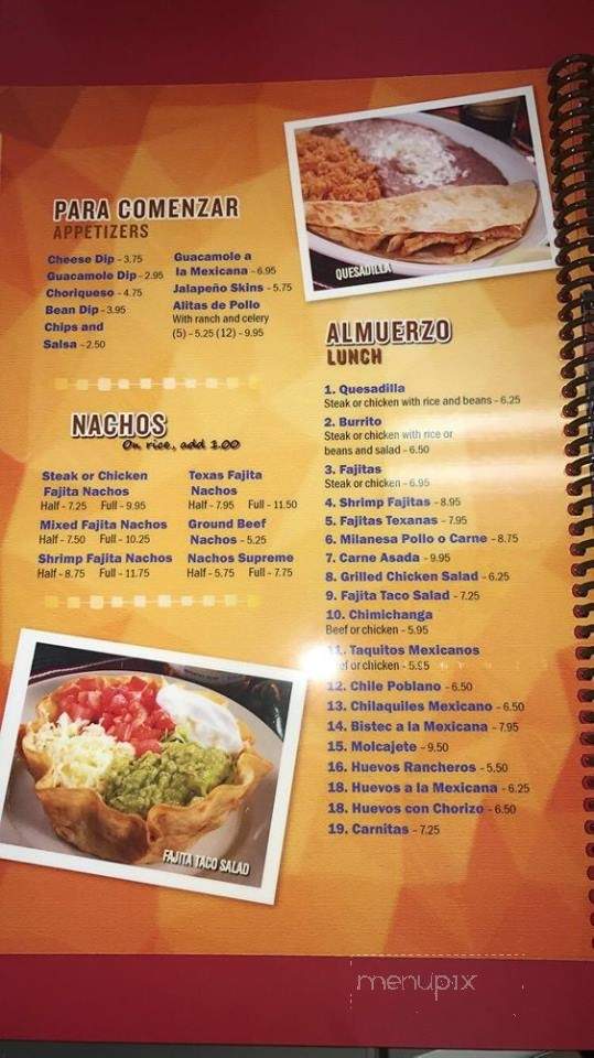 Los Amigos Taqueria Mexicana - Florence, SC menu_pic