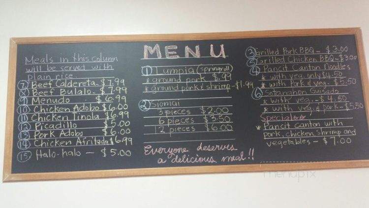 Estella's Filipino Cuisine - Conway, SC menu_pic