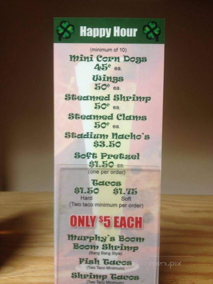 Murphy's Law Sports Bar Surfside Beach - Surf Side Beach, SC menu_pic