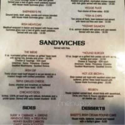 Harp and Hound Public House - Murrells Inlet, SC menu_pic