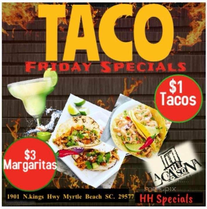 La Casona Restaurant Bar & Lounge - Myrtle Beach, SC menu_pic