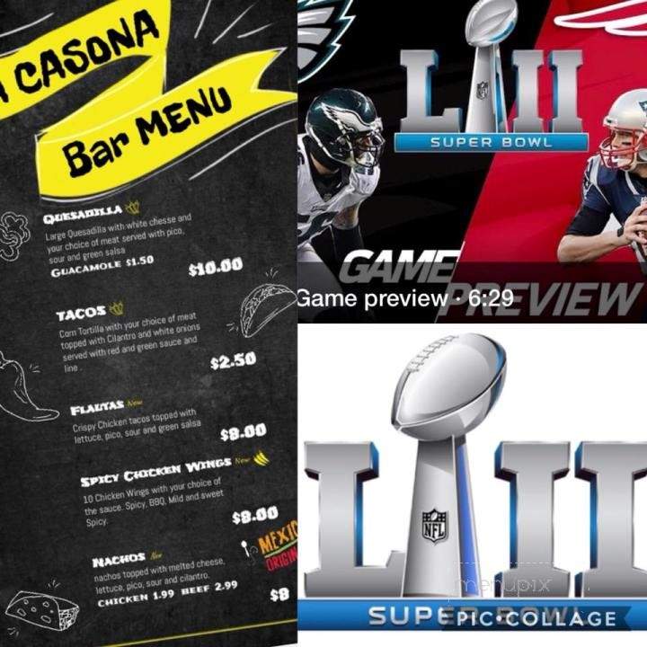 La Casona Restaurant Bar & Lounge - Myrtle Beach, SC menu_pic