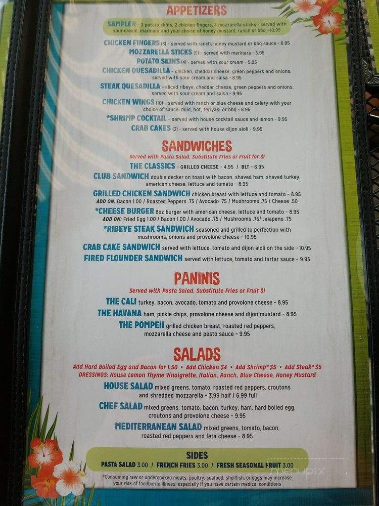 About Thyme - North Myrtle Beach, SC menu_pic