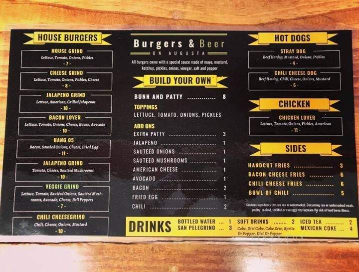 Grindhouse Grill - Greenville, SC menu_pic