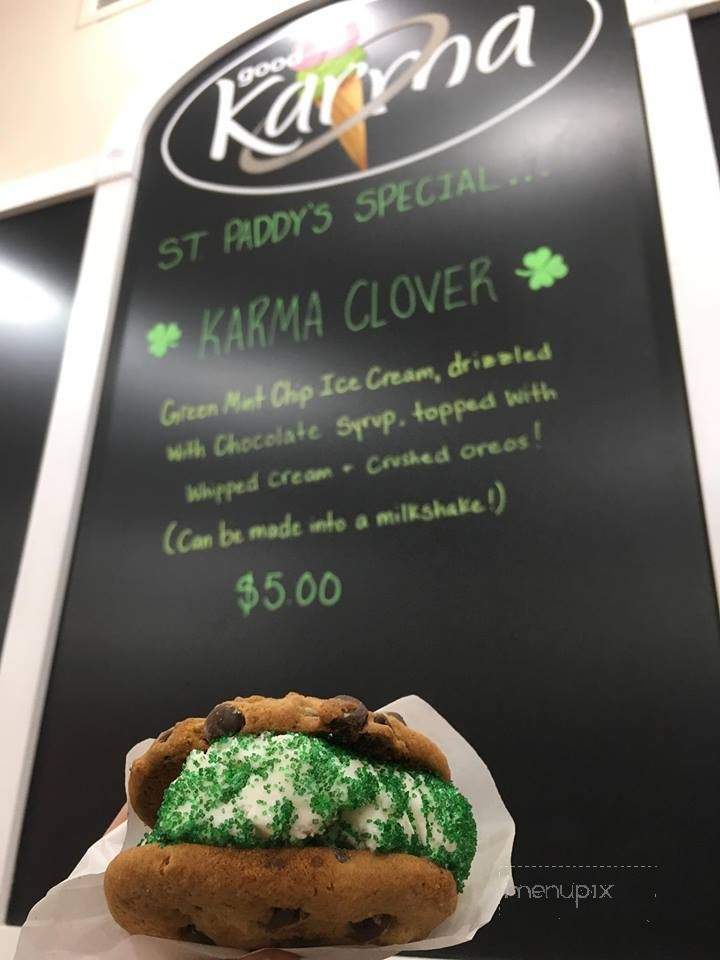 Good Karma Ice Cream - Easley, SC menu_pic