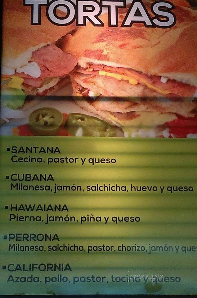 Santana Mexican Grill - Greer, SC menu_pic