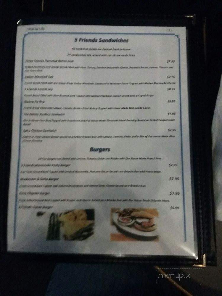 3 Friends Bar & Grill - Piedmont, SC menu_pic