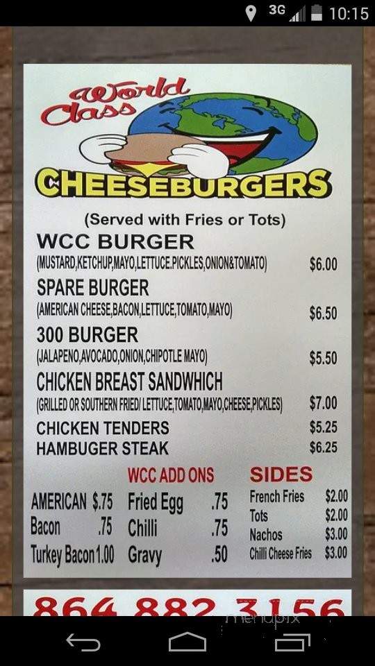 /31315090/World-Class-Cheeseburgers-Seneca-SC - Seneca, SC