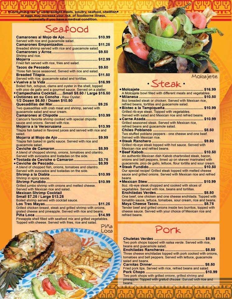 Los Maya's Mexican Grill - Taylors, SC menu_pic
