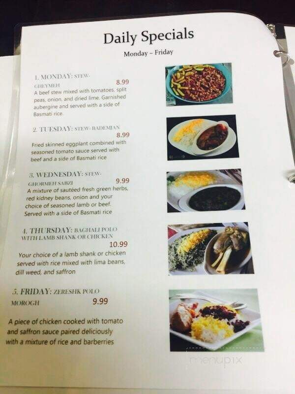 Nayeb Persian Cuisine - Rock Hill, SC menu_pic