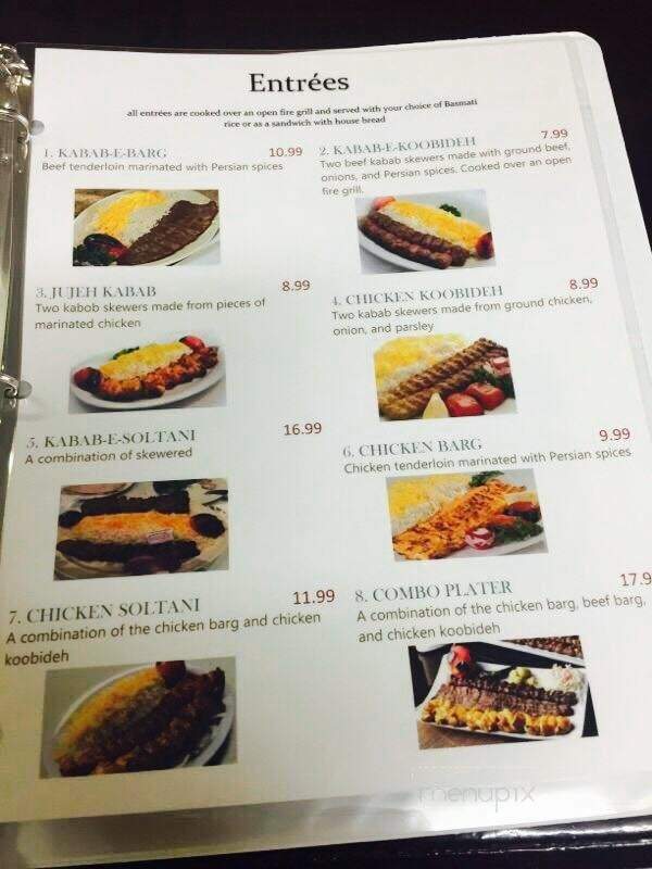 Nayeb Persian Cuisine - Rock Hill, SC menu_pic