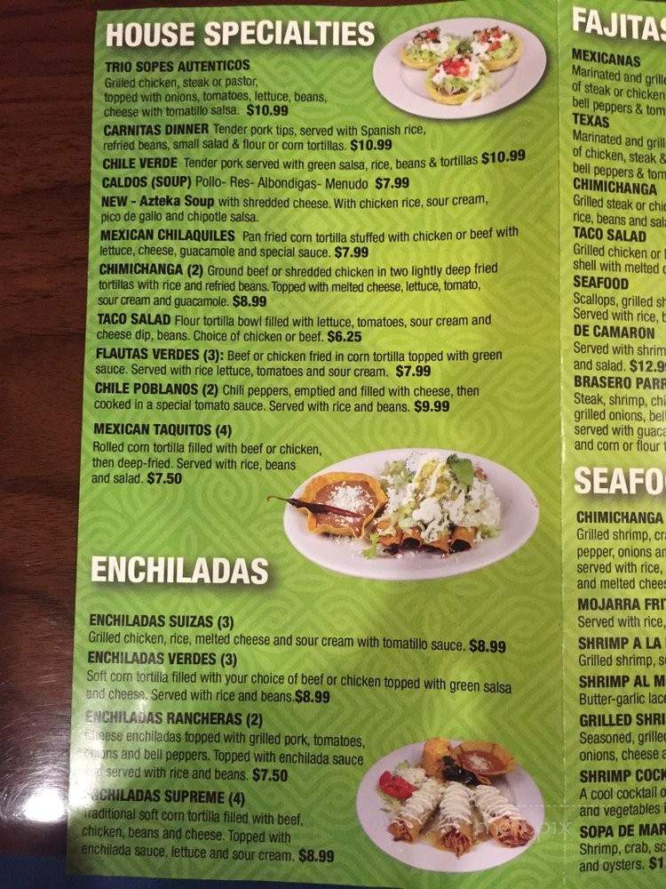 El Paso Taqueria - Alpharetta, GA menu_pic