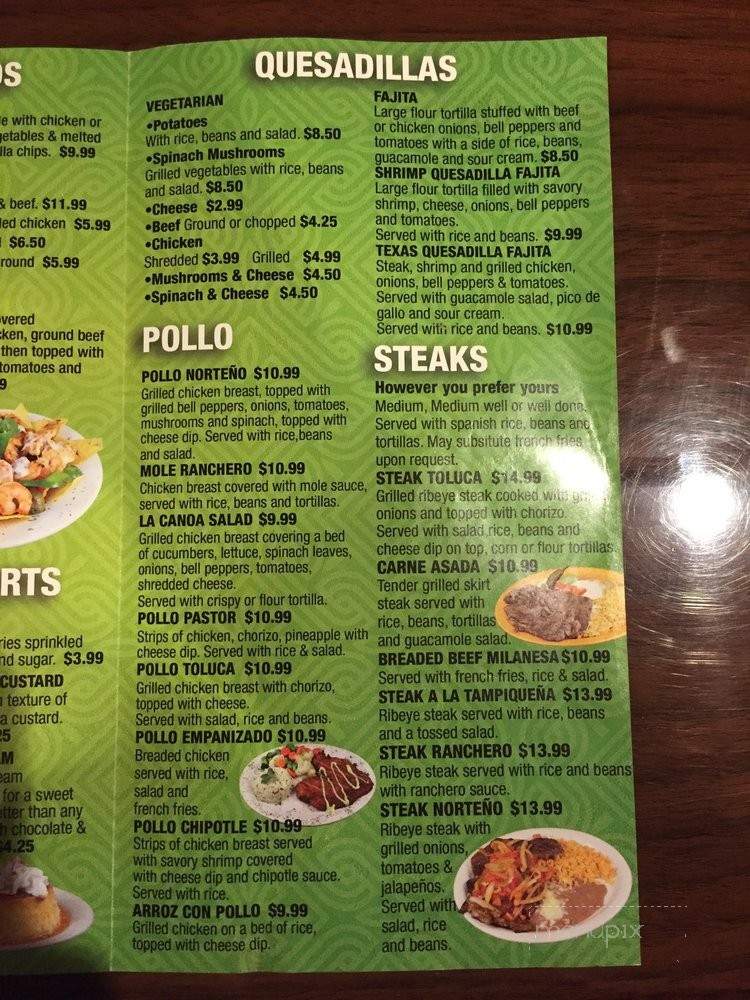 El Paso Taqueria - Alpharetta, GA menu_pic