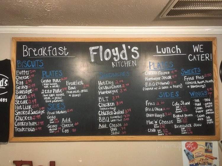 Floyd's Kitchen - Auburn, GA menu_pic
