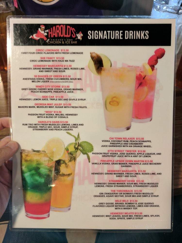 Harold's Chicken & Ice Bar - Marietta, GA menu_pic