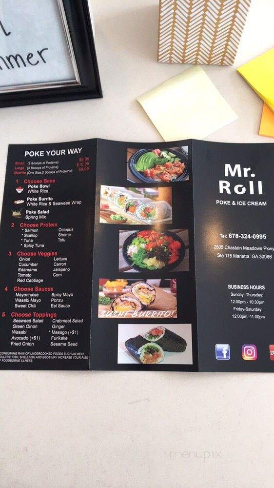 Mr. Roll Ice Cream - Marietta, GA menu_pic