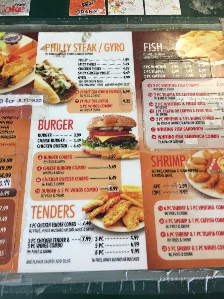 Wing master menu hotsell