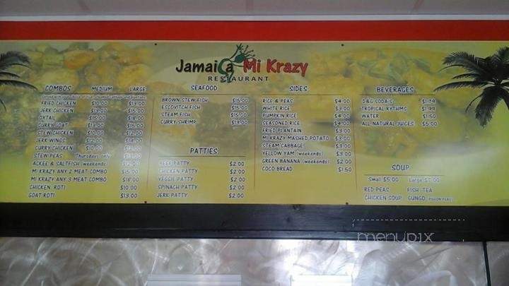 Jamaica Mi Krazy - Tucker, GA menu_pic