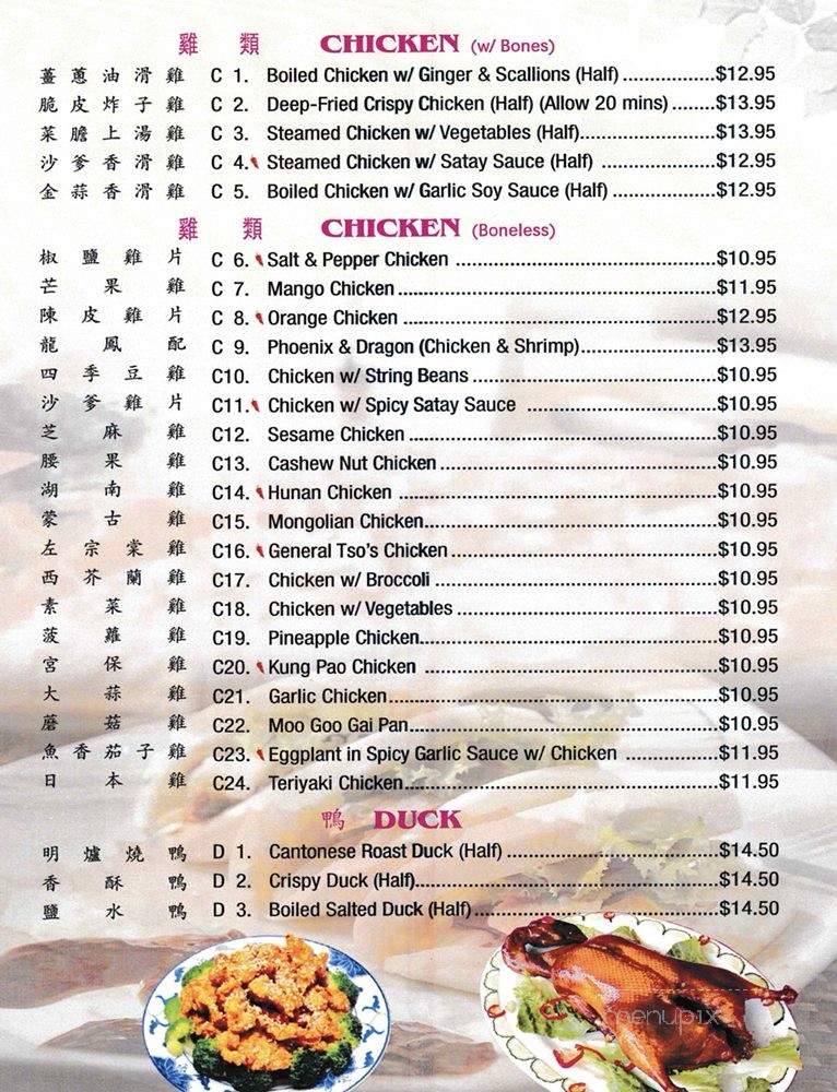 Hong Kong Cafe - Duluth, GA menu_pic
