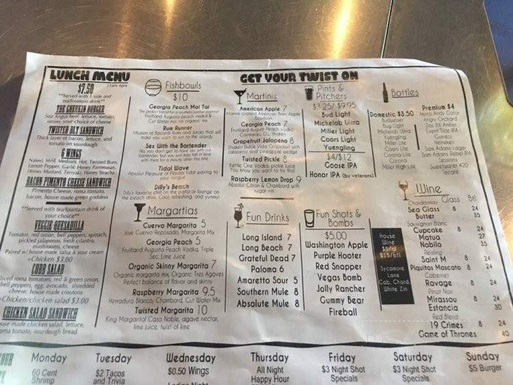 Twisted Pickle Tavern - Douglasville, GA menu_pic