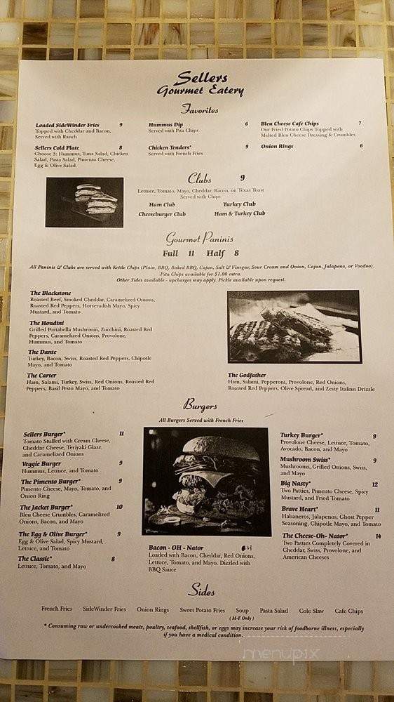 Sellers Eatery - Rome, GA menu_pic