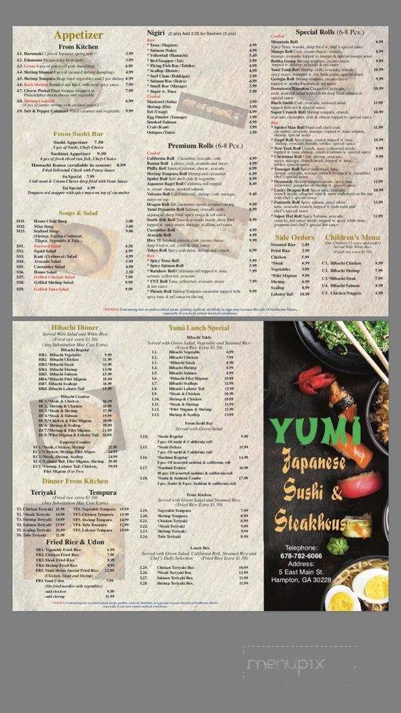 /31319392/Yumi-Japanese-Sushi-and-Steakhouse-Hampton-GA - Hampton, GA
