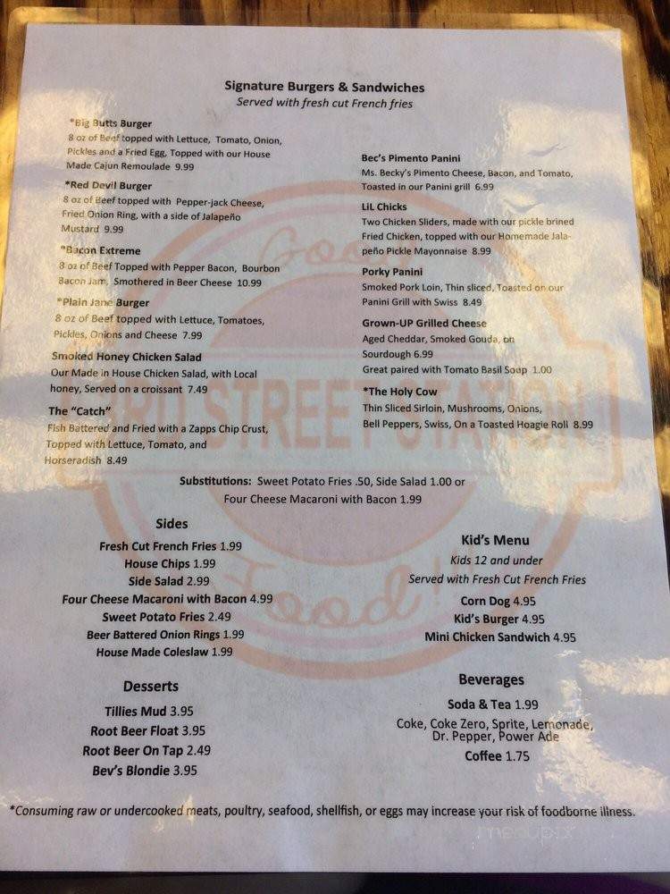 3rd Street Station - Jackson, GA menu_pic
