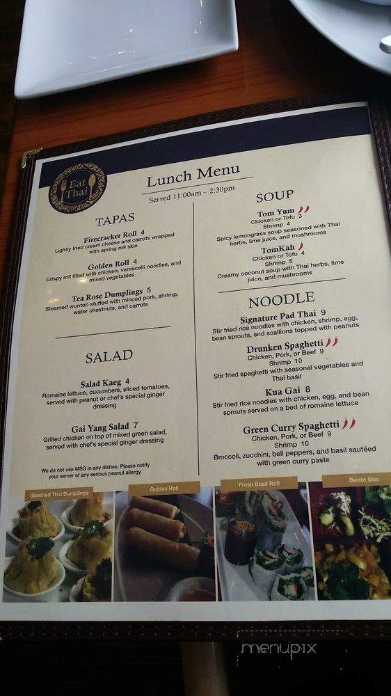 Eat Thai - Newnan, GA menu_pic