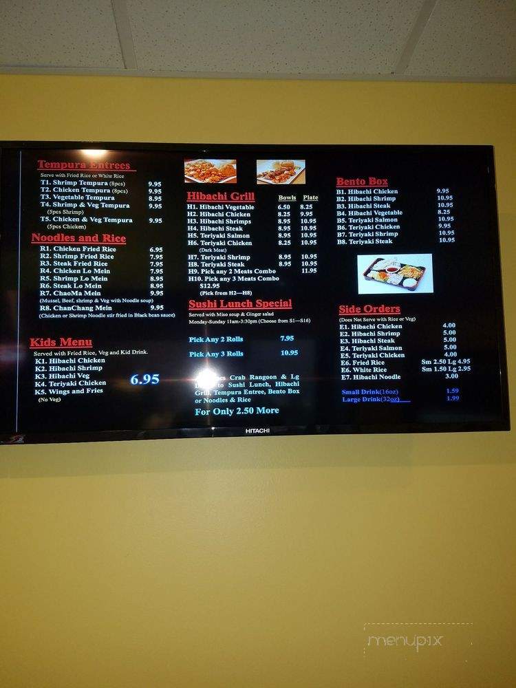 Senkaku Hibachi & Sushi - Newnan, GA menu_pic