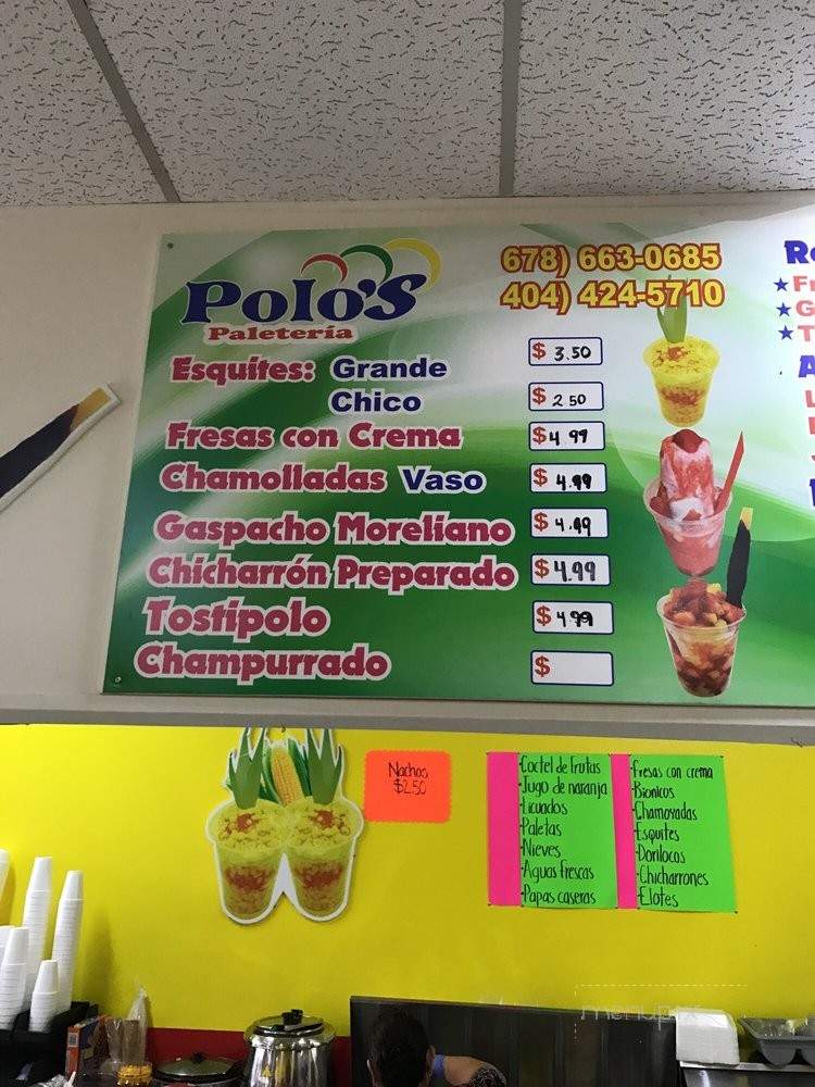 El Progreso #5 - Riverdale, GA menu_pic