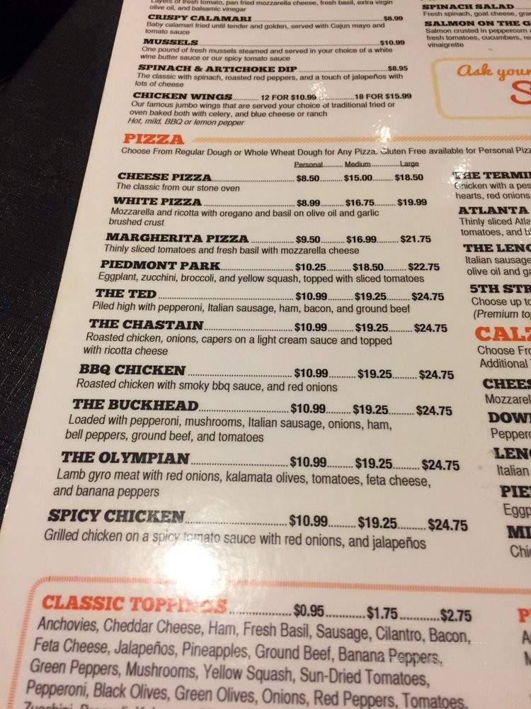 Buckhead BBQ - Atlanta, GA menu_pic