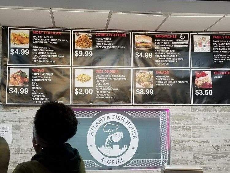 Atlanta Fish House & Grill - Atlanta, GA menu_pic