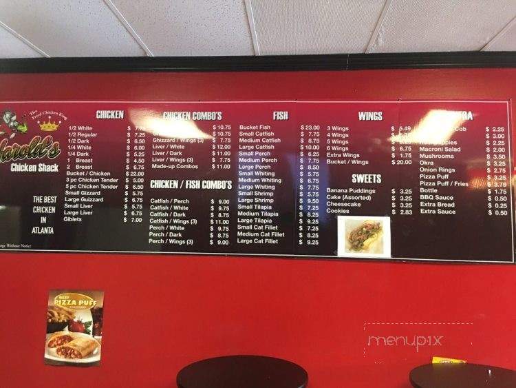 Harolds Chicken Shack - College Park, GA menu_pic