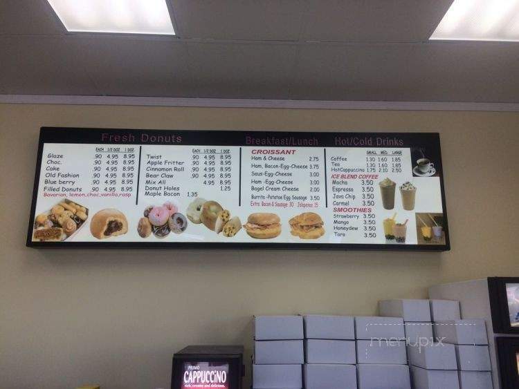 Danny's Donuts - Gainesville, GA menu_pic