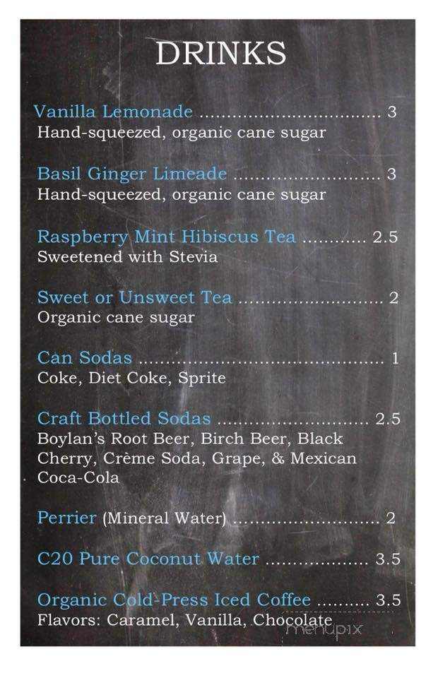 Bread & Bleu Sandwich Parlor - Blairsville, GA menu_pic