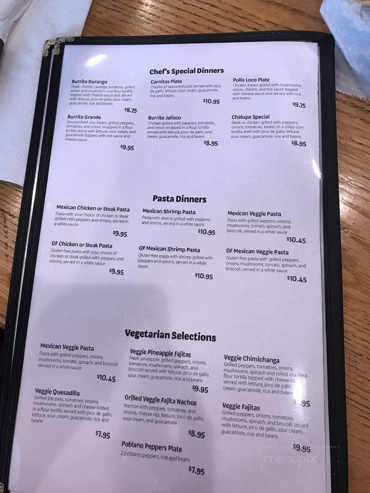 Pepper's Fresh Mexican Restaurant - Ringgold, GA menu_pic