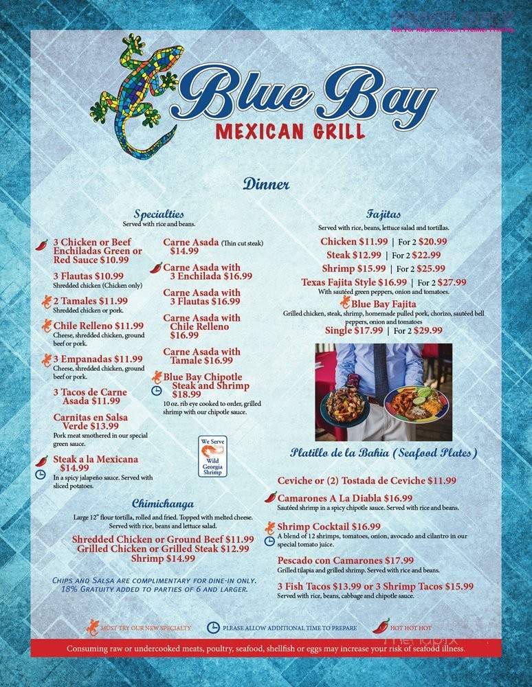 Blue Bay Mexican Grill - Darien, GA menu_pic
