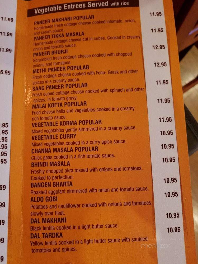 Peacock Grill Indian Cuisine - Albany, GA menu_pic