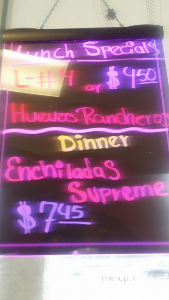 El Patron Mexican Restaurant - Fitzgerald, GA menu_pic