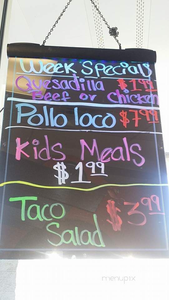 El Patron Mexican Restaurant - Fitzgerald, GA menu_pic