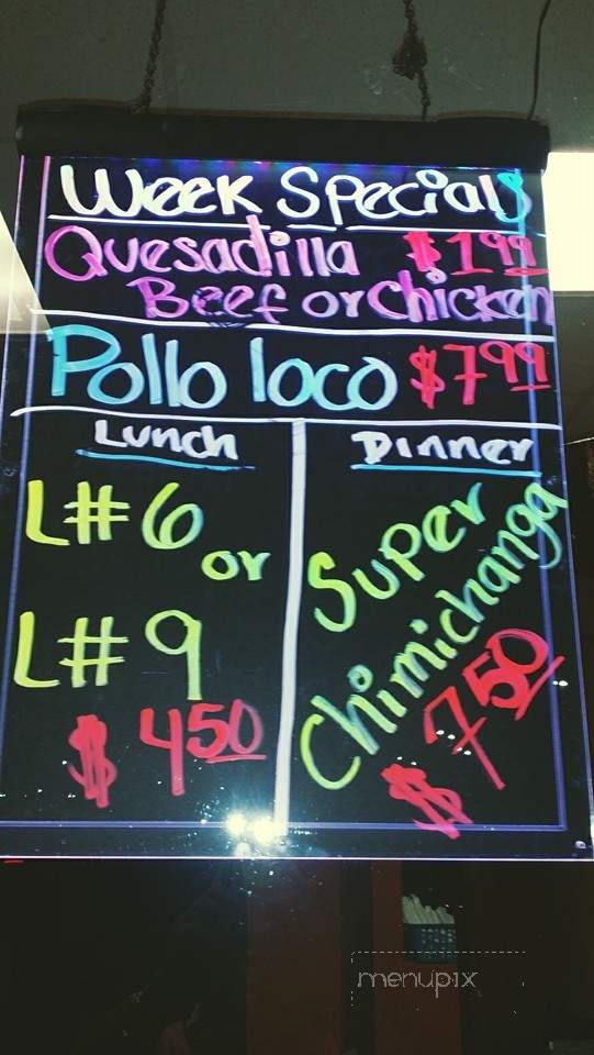 El Patron Mexican Restaurant - Fitzgerald, GA menu_pic