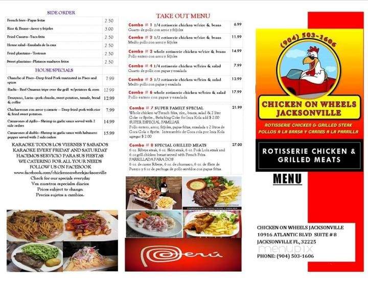 Chicken On Wheels - Orange Park, FL menu_pic