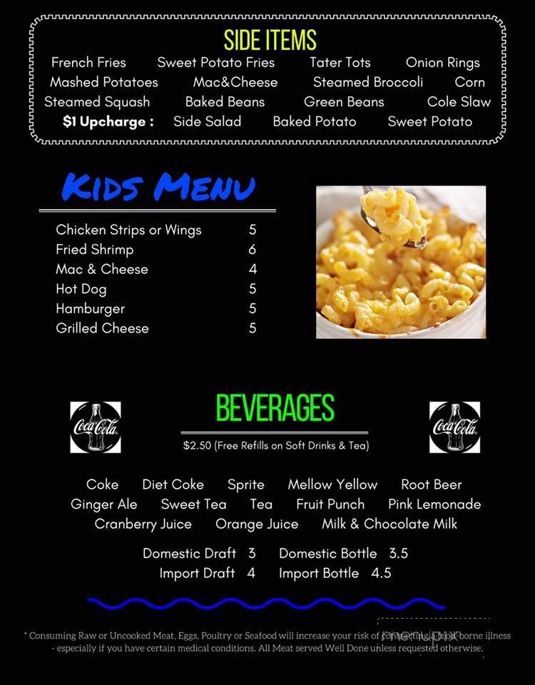 Dalton's Sports Grill - Middleburg, FL menu_pic