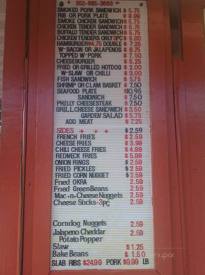Papa Joes Drive In - Fort McCoy, FL menu_pic