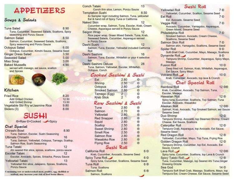 Dashi Sushi - Flagler Beach, FL menu_pic