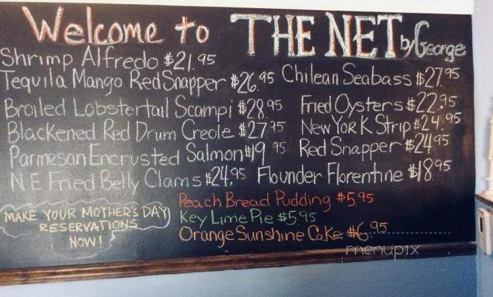 The Net By George - Flagler Beach, FL menu_pic