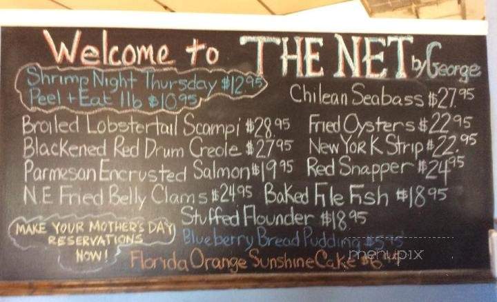 The Net By George - Flagler Beach, FL menu_pic